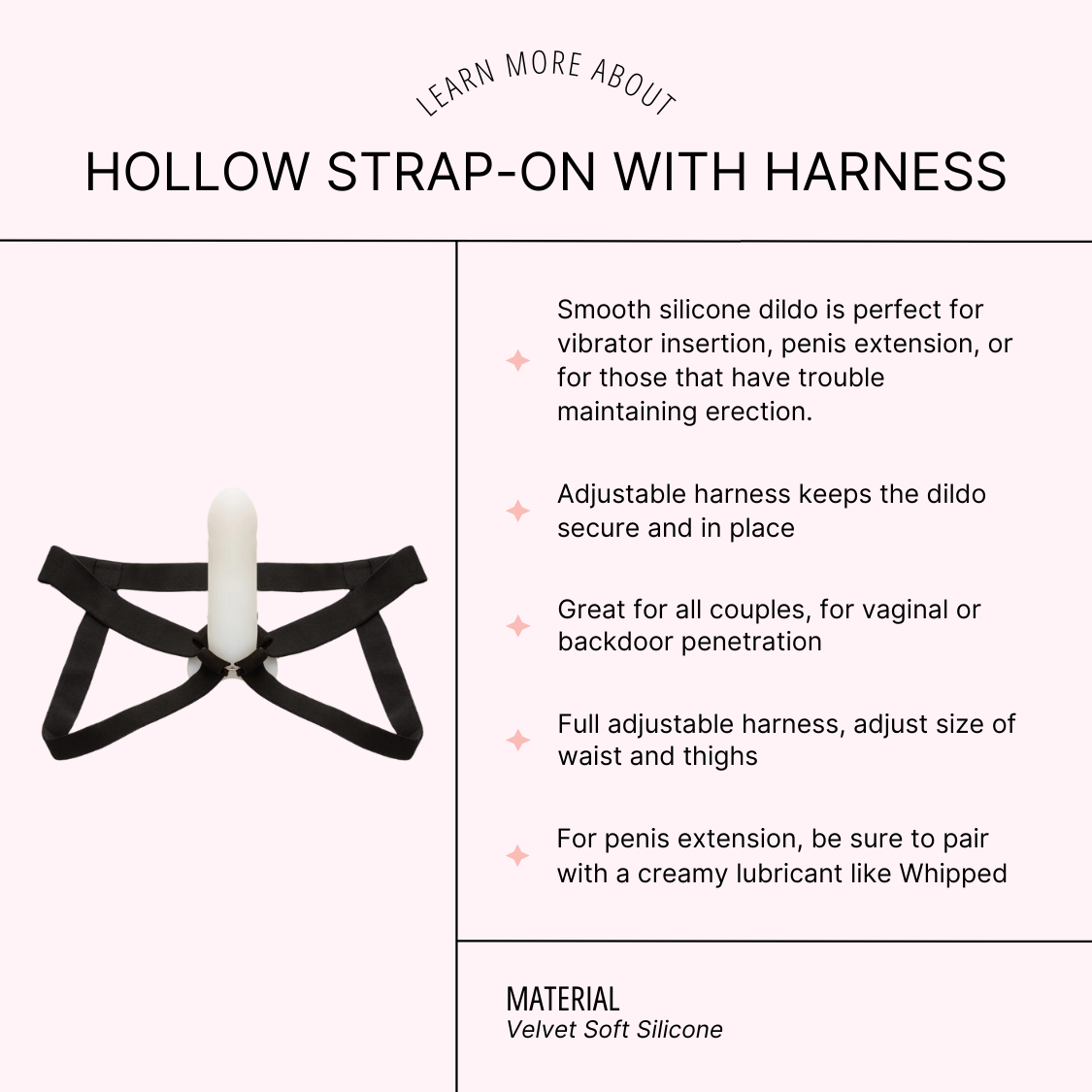 Hollow Strap-On with Harness