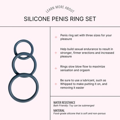 Silicone Penis Ring Set