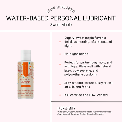 Water-Based Personal Lubricant - Sweet Maple